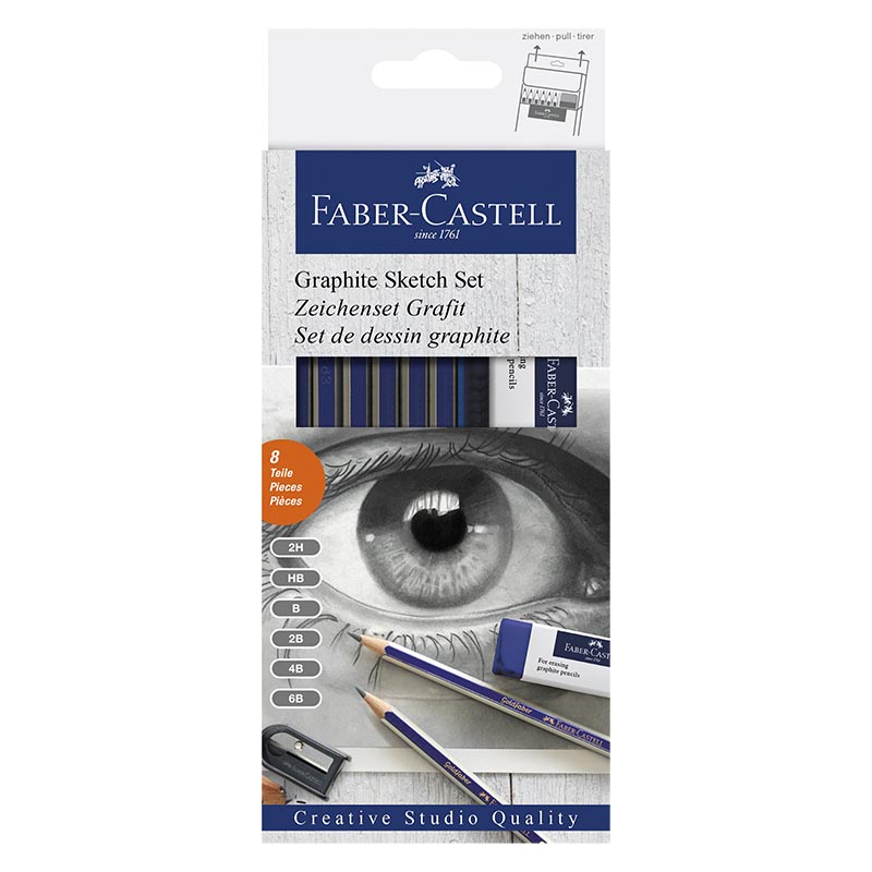 Faber Castell Goldfaber Graphit Bleistift Zeichenset 8teilig