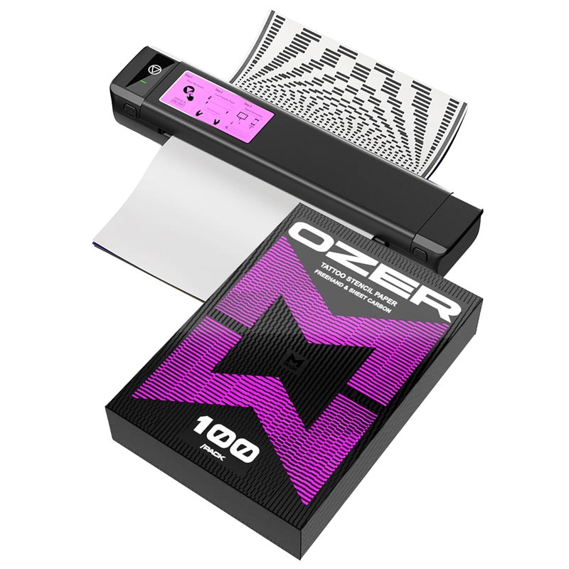OZER Wireless Quick Stencil Printer + Transfer Paper-100St.