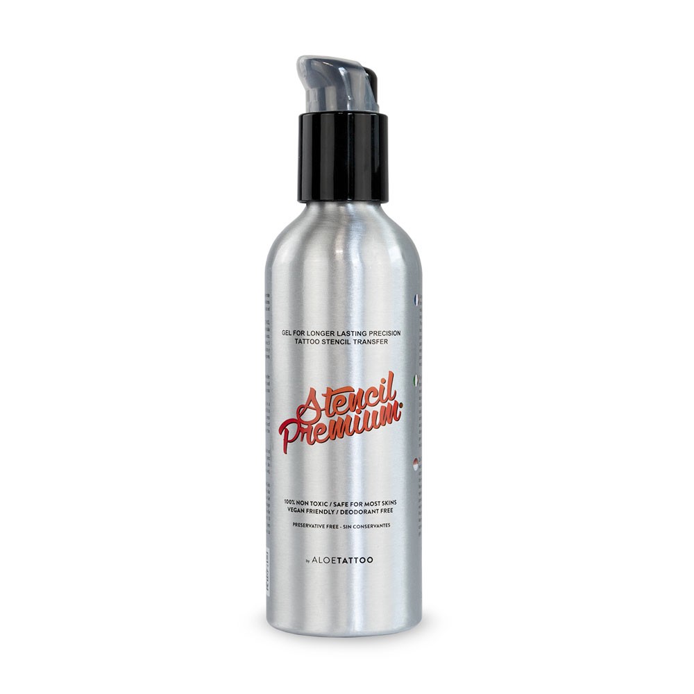 Stencil Premium aluminium dispenser bottle 220ml