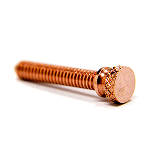 Copper Contact Screw Knurled-Short 8-32 X 1,034''