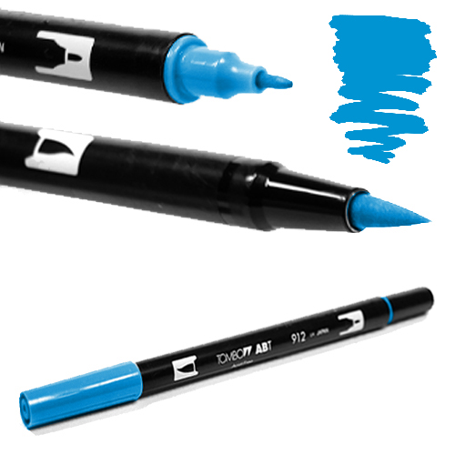 Tombow ABT Dual Brush cyan