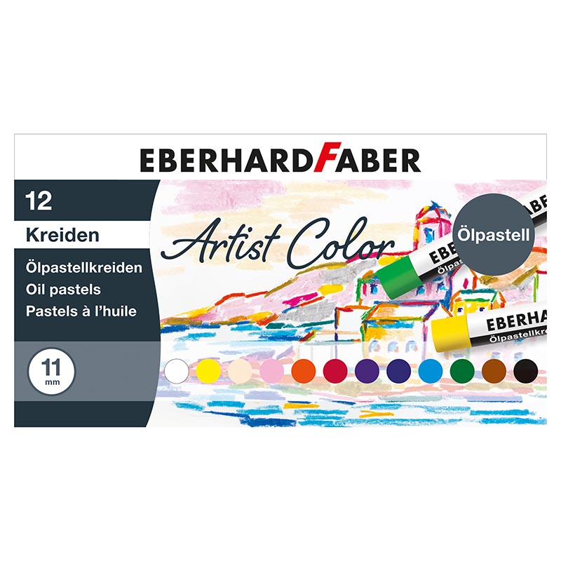 Eberhard Faber Artist Color Ölpastellkreide 12 teilig im Kartonetui