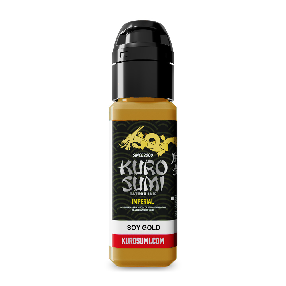 Imperial Soy Gold 22ml - Kuro Sumi Imperial Tattoo Ink