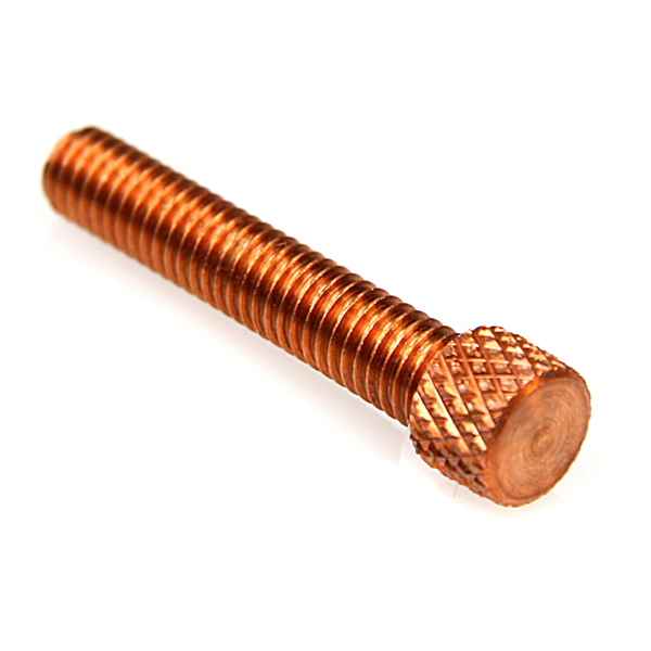 Copper Contact Screw Double Knurled-Short 8-32 X 1,06''