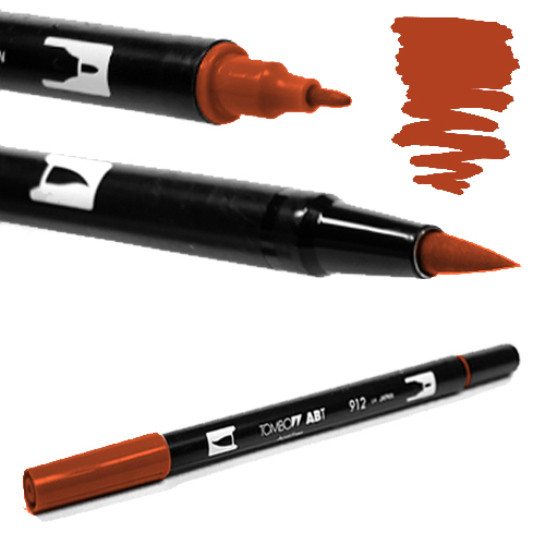 Tombow ABT Dual Brush burnt sienna