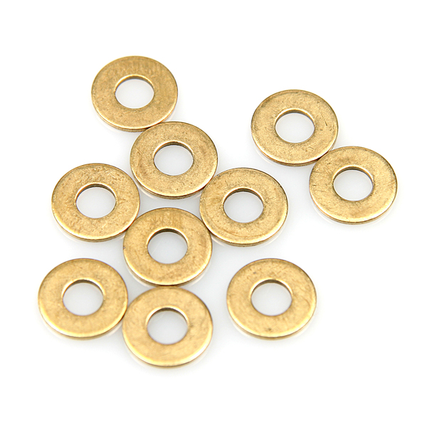 Flat # 8 Brass Washers (pack of 10)