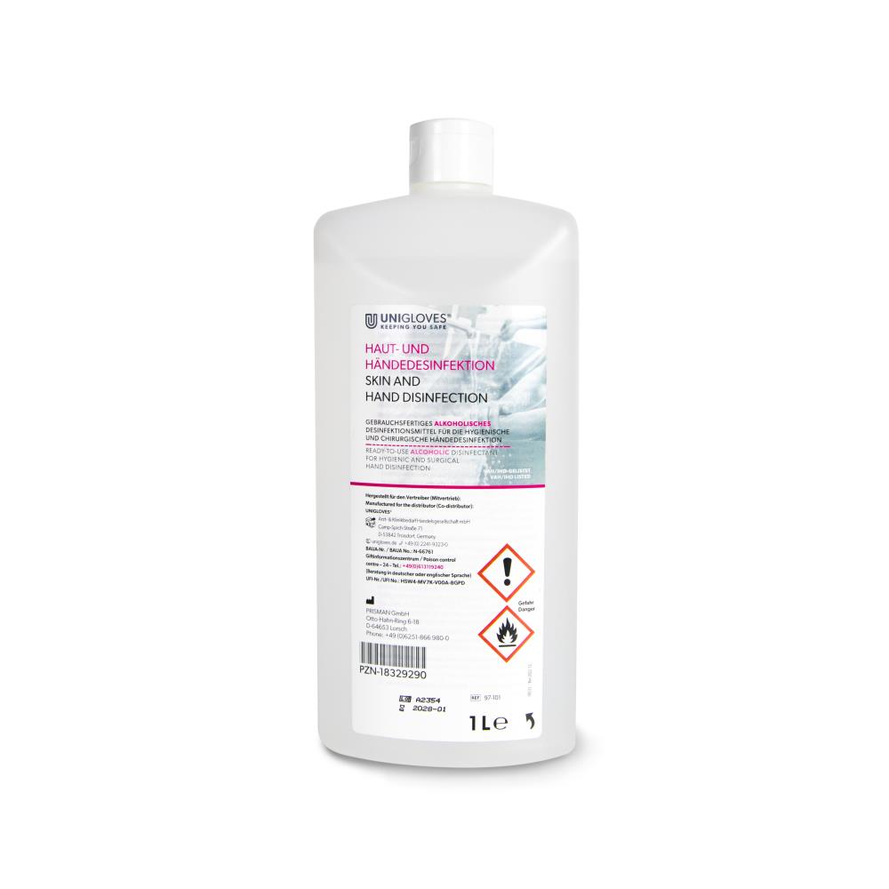 Unigloves Haut-und Händedesinfektion 1 Liter