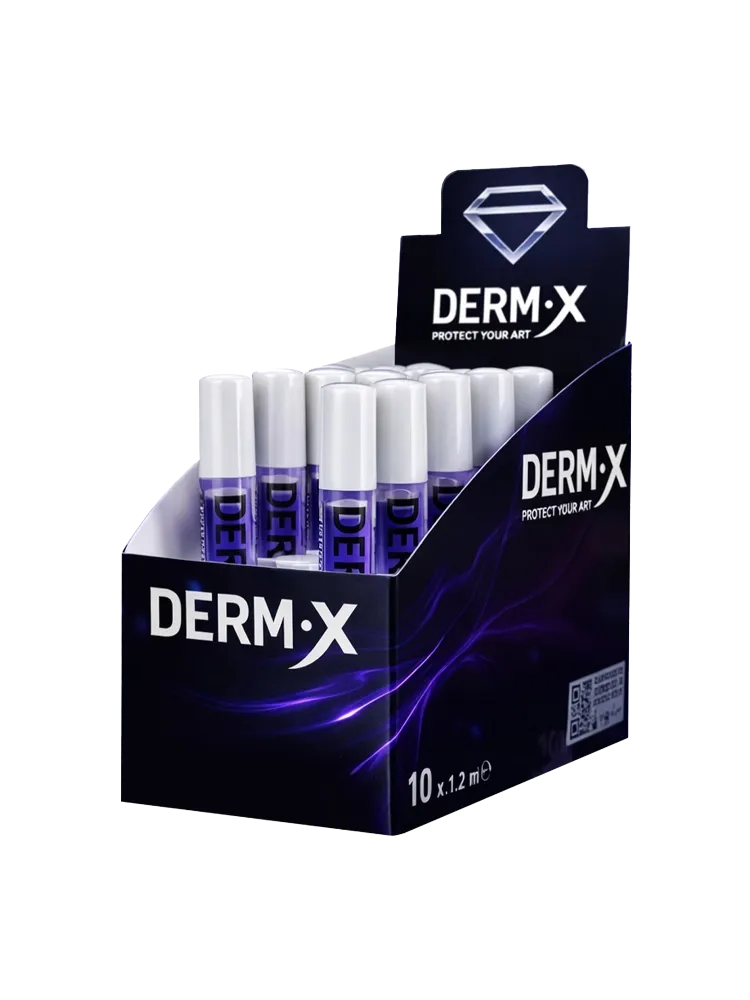 DERM X- Flüssiger Tattooschutz - Second Skin 1,2ml -10Stck.