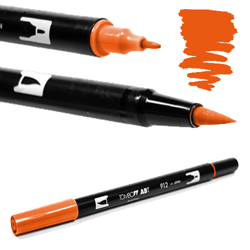 Tombow ABT Dual Brush red