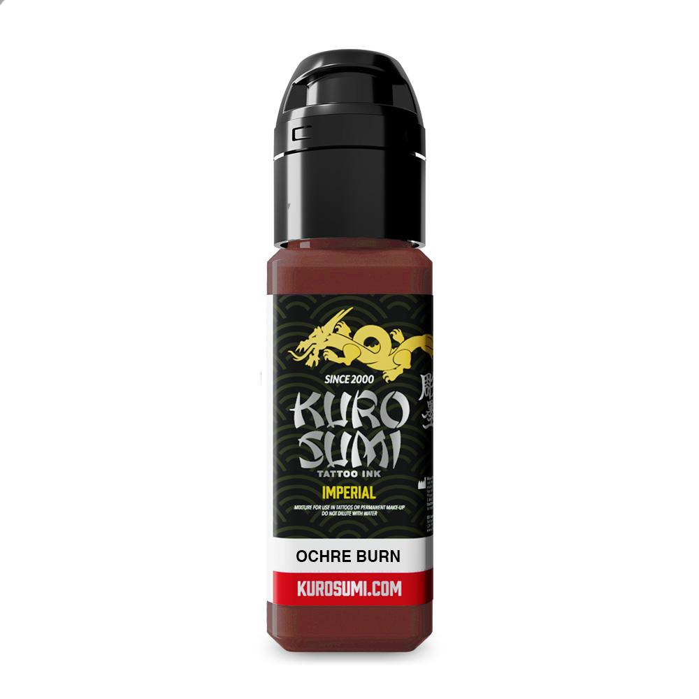 Imperial Ochre Burn 22ml - Kuro Sumi Imperial Tattoo Ink