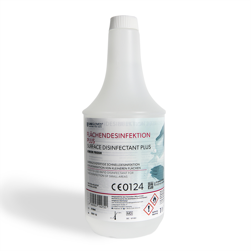 Unigloves Flächendesinfektion Plus 1000 ml - Lemon Fresh