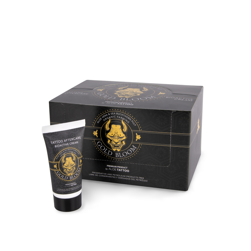 Gold Bloom New Formula Bioactive Tattoo Aftercare Display 12x30g