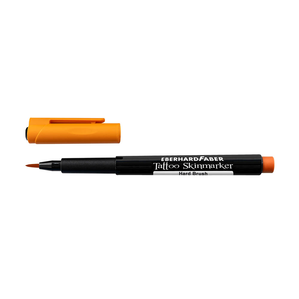 Eberhard Faber Tattoo Skinmarker Hard Brush orange