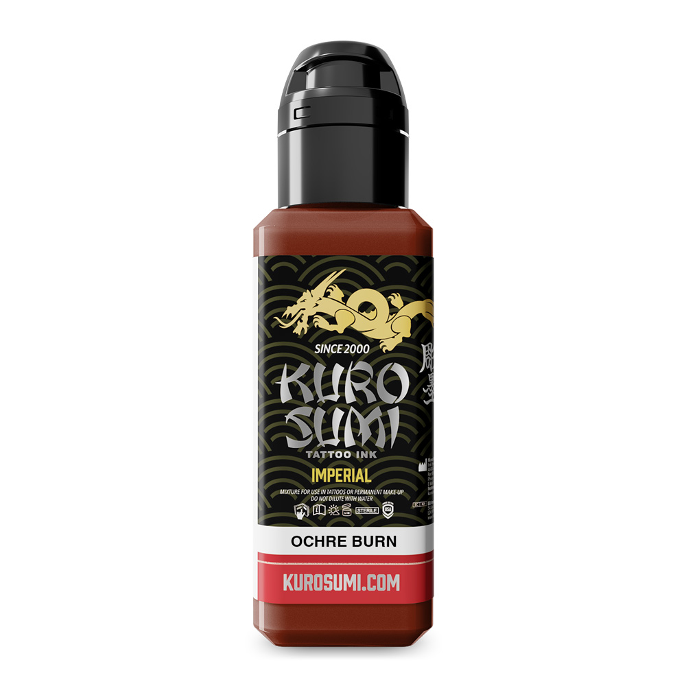 Imperial Ochre Burn 44ml - Kuro Sumi Imperial Tattoo Ink